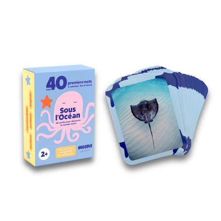 Mes 40 premiers mots: mers & océans MULTICOLORE 1 - vertbaudet enfant 