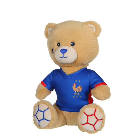 Peluche FFF Equipe de France de football, ours maillot 24 cm Blanc 4 - vertbaudet enfant 