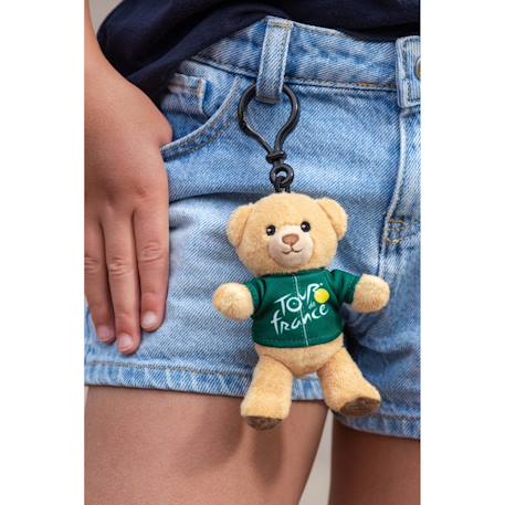 Peluche - porte-clés ours - maillot sprinteur vert - 10 cm - peluche officielle du tour de france Vert 3 - vertbaudet enfant 