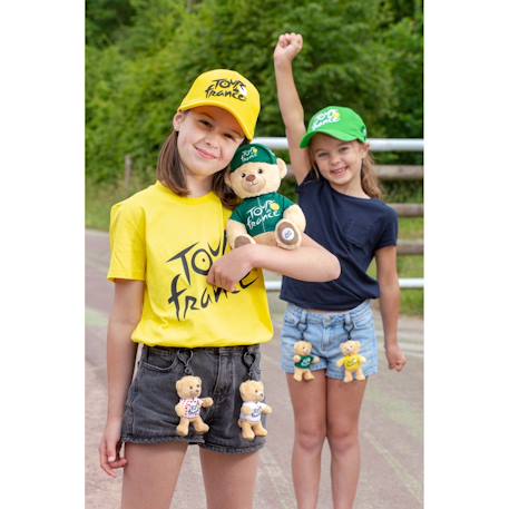 Peluche - porte-clés ours - maillot grimpeur à pois - 10 cm - peluche officielle du tour de france Rouge 4 - vertbaudet enfant 