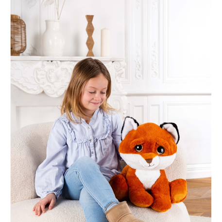 Peluche - peluche puppy eyes pets - renard orange et blanc - 40 cm Orange 6 - vertbaudet enfant 