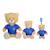Peluche FFF Equipe de France de football, ours maillot 24 cm Blanc 2 - vertbaudet enfant 