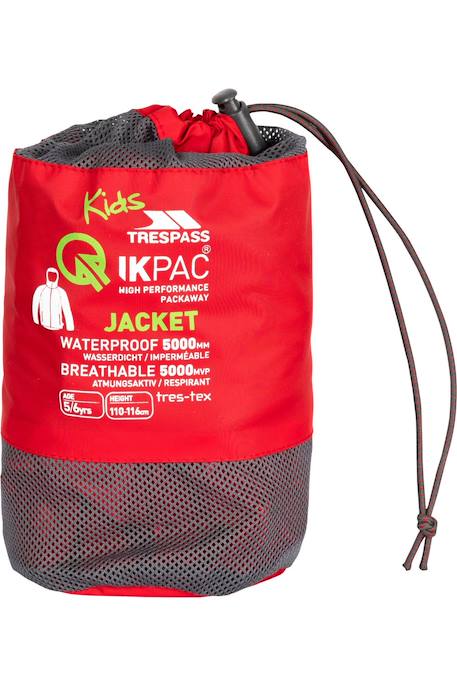Veste imperméable enfant polyamide qikpac Mauve+Noir / rouge+Rose corail+Rouge 18 - vertbaudet enfant 