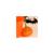Peluche - porte-clés citrouille halloween - 8 cm Orange 6 - vertbaudet enfant 
