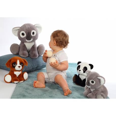 Peluche - peluche puppy eyes pets - koala gris et blanc - 40 cm Gris 4 - vertbaudet enfant 