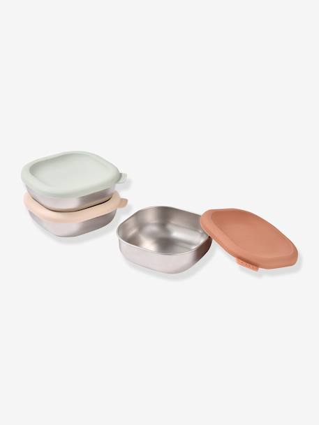 Lot de 3 boites repas inox beige 7 - vertbaudet enfant 