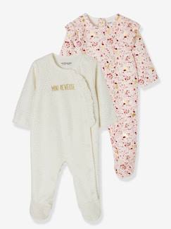 Bébé-Lot de 2 pyjamas dors-bien bébé en velours