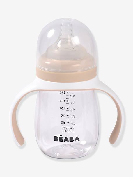 Biberon d'apprentissage 2 en 1 (210 ml) beige+BLEU+ROSE+vert sauge 1 - vertbaudet enfant 