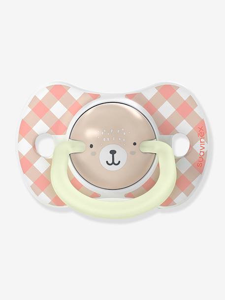 Lot de 2 sucettes avec tétine symétrique SX Pro Night&Day rose 2 - vertbaudet enfant 