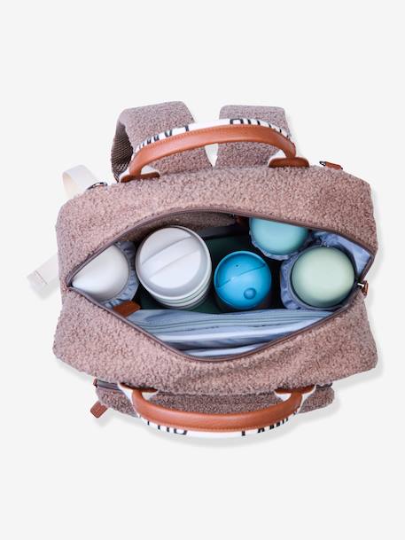Sac à dos à langer Family Club Signature blanc+écru+marron+noir+vert 19 - vertbaudet enfant 