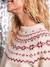 Pull femme jacquard noël capsule famille Noël écru 3 - vertbaudet enfant 