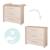 Chambre bébé évolutive 2 pièces avec soft-close momo Beige cashmere - chêne 5 - vertbaudet enfant 