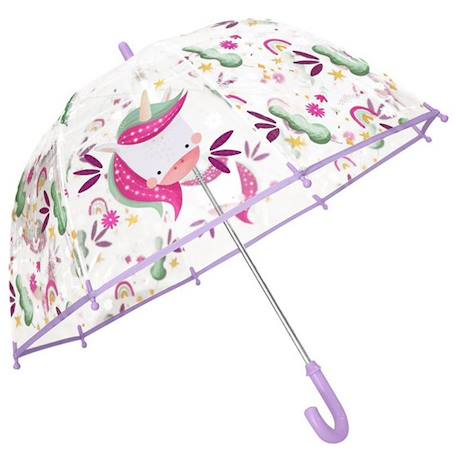 Fille-Parapluie transparent pour enfant animaux