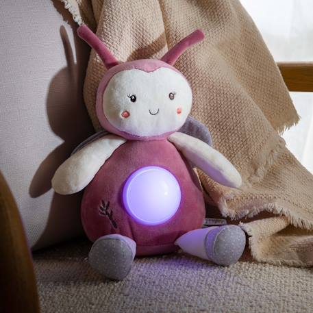 Peluche - veilleuse bebe bamboo - coccinelle - 26 cm Beige 5 - vertbaudet enfant 