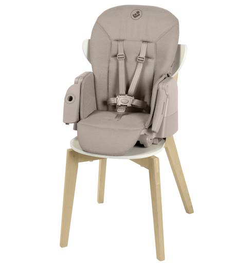 Chaise haute évolutive multiposition minla plus Elegance beige+Elegance graphite+Elegance terra 4 - vertbaudet enfant 