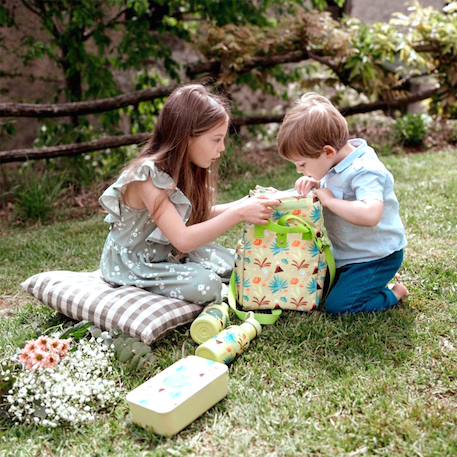 Sac isotherme pour repas enfant animaux Orange+Rose+Vert 12 - vertbaudet enfant 