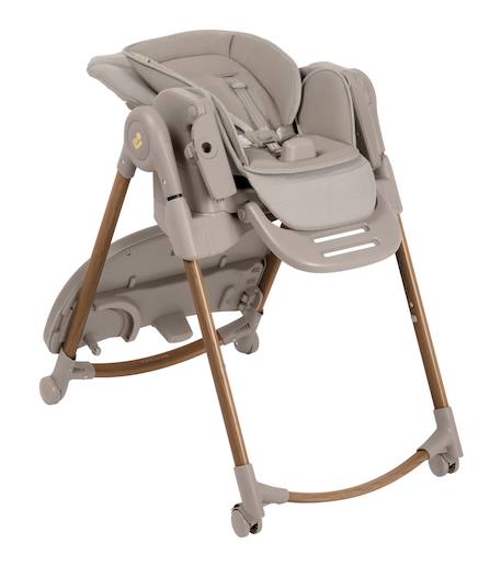Chaise haute évolutive multiposition minla plus Elegance beige+Elegance graphite+Elegance terra 2 - vertbaudet enfant 