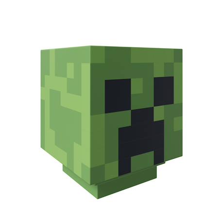 Lampe led minecraft - veilleuse rechargeable par usb avec minuterie Vert - creeper 1 - vertbaudet enfant 