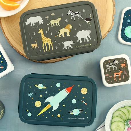 Lunch box Vert, gris, jaune 5 - vertbaudet enfant 