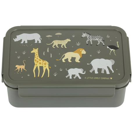 Lunch box Vert, gris, jaune 2 - vertbaudet enfant 