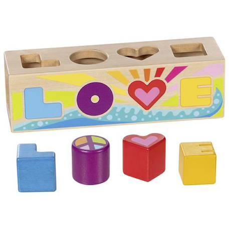 Boîte à formes love Beige 4 - vertbaudet enfant 