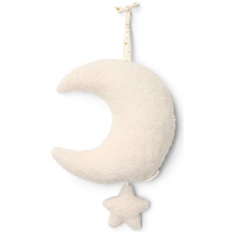 Peluche musicale à suspendre lune et étoile newborn Blanc 2 - vertbaudet enfant 
