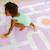 Serviette de plage 2 en 1 circuit lavande (140 x 70 cm) Violet, blanc, orange 3 - vertbaudet enfant 