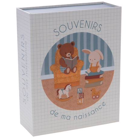 Coffret souvenirs naissance Marron, bleu 2 - vertbaudet enfant 