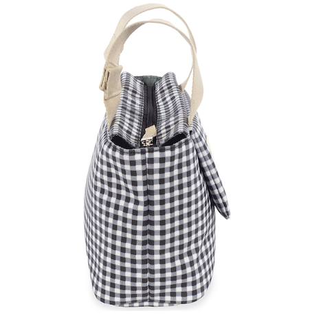 Sac à poussette à i love vichy noir Noir 4 - vertbaudet enfant 