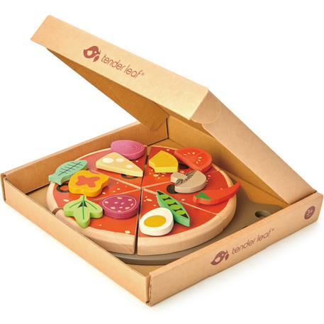 Pizza Rouge, vert, beige 4 - vertbaudet enfant 