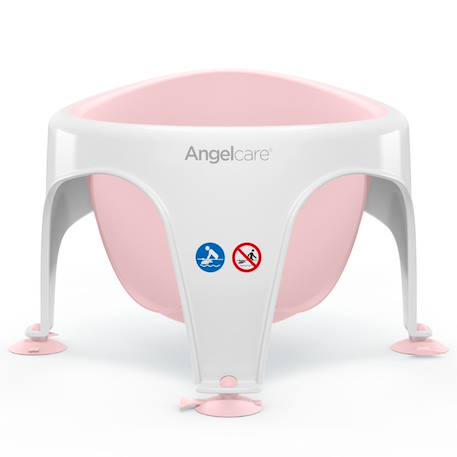 Siège de bain Rose clair, blanc 2 - vertbaudet enfant 