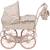 Landau pour poupée grandes roues somerset Blanc, rose, marron 2 - vertbaudet enfant 