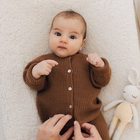 Housse de matelas à langer mouton Ecru 2 - vertbaudet enfant 