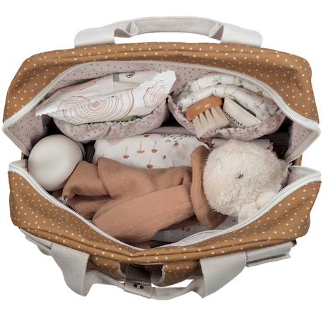 Sac à dos à pois poppy cannelle Cannelle, écru 4 - vertbaudet enfant 