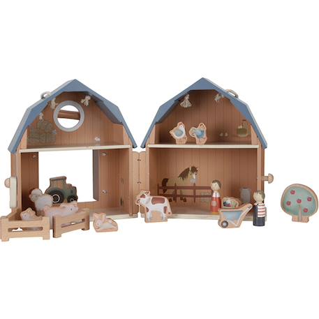 Ferme en bois little farm Multicolore 4 - vertbaudet enfant 