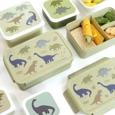 Lunch box dinosaures Vert, bleu, beige 4 - vertbaudet enfant 
