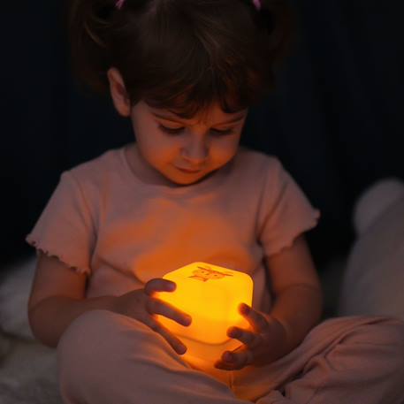 Veilleuse nomade cube b Blanc, bleu+Blanc, vert+Orange+Rose+Vert 17 - vertbaudet enfant 
