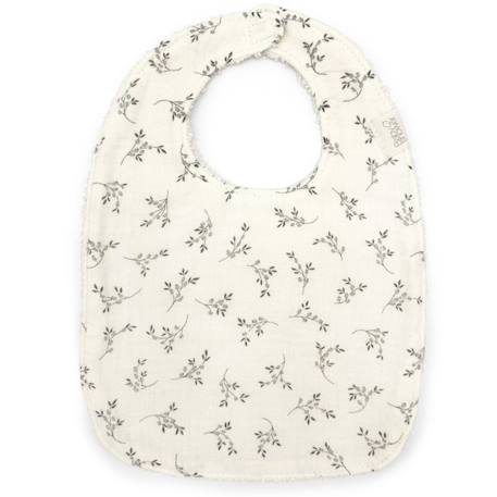 Bavoir big brother olive bloom Ecru, vert 1 - vertbaudet enfant 