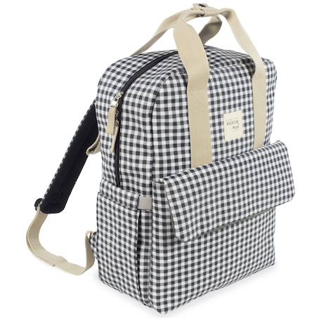 Sac à dos à langer i love vichy noir Noir 3 - vertbaudet enfant 
