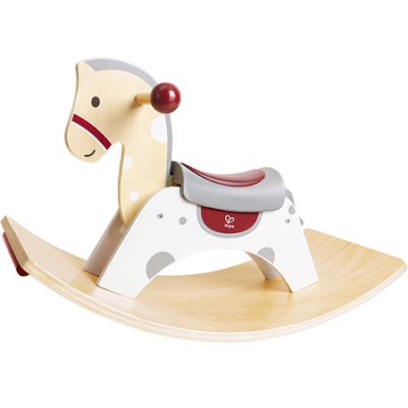 Cheval à bascule 2 en 1 Blanc, gris, rouge 4 - vertbaudet enfant 