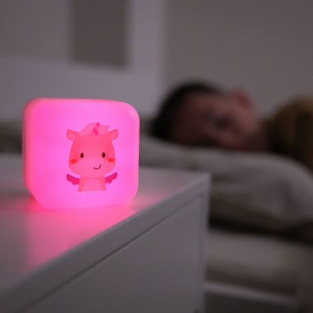 Veilleuse nomade cube b Blanc, bleu+Blanc, vert+Orange+Rose+Vert 21 - vertbaudet enfant 
