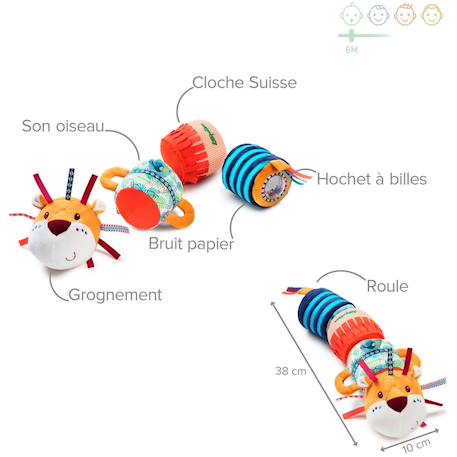 Jack, le rouleau sonore Orange 4 - vertbaudet enfant 