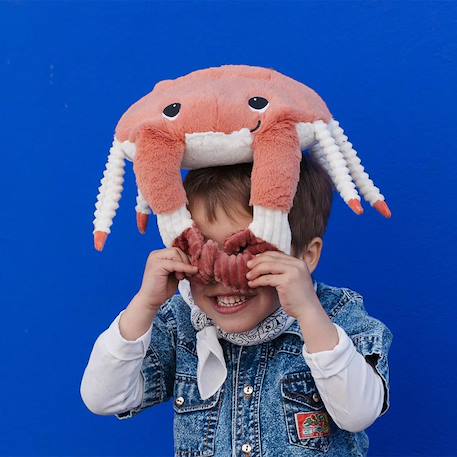 Peluche cassecou le crabe et son bébé terracotta (39 cm) Orange, blanc, noir 6 - vertbaudet enfant 