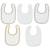 Lot de 5 bavoirs imperméables tiny park Gris, jaune, écru 3 - vertbaudet enfant 
