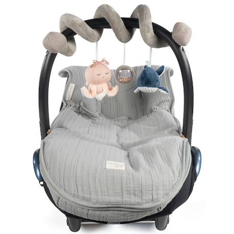Spirale d'activités lola et nico Gris, rose, bleu 2 - vertbaudet enfant 