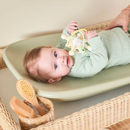 Matelas à langer en mousse softy gris (70 x 50 cm) Beige+Gris clair+Gris foncé+Taupe+Vert 29 - vertbaudet enfant 
