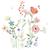 Stickers géants fleurs de champs Rose, vert, rouge 2 - vertbaudet enfant 