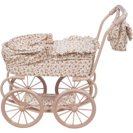 Landau pour poupée grandes roues somerset Blanc, rose, marron 3 - vertbaudet enfant 