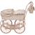 Landau pour poupée grandes roues somerset Blanc, rose, marron 3 - vertbaudet enfant 