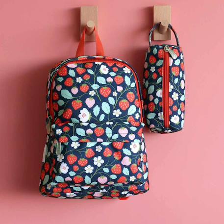 Petit sac à dos fraises Noir, rouge, bleu 4 - vertbaudet enfant 